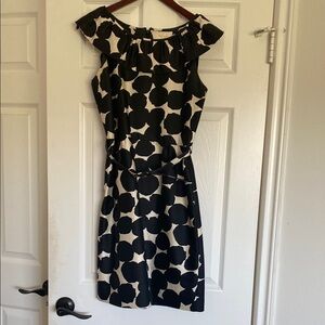 Kate Spade Black and White Midi Dress